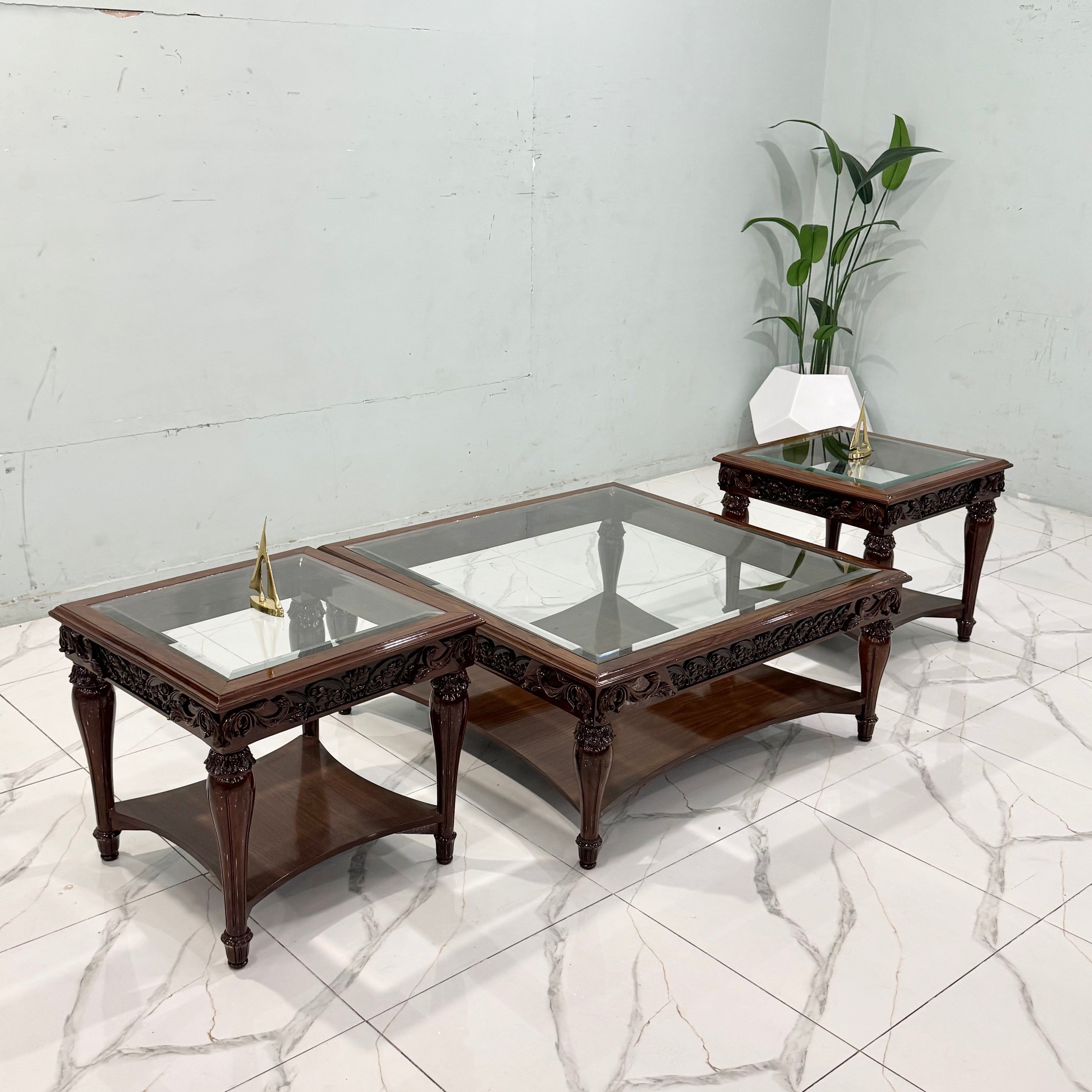 Carved Center Table # CT75