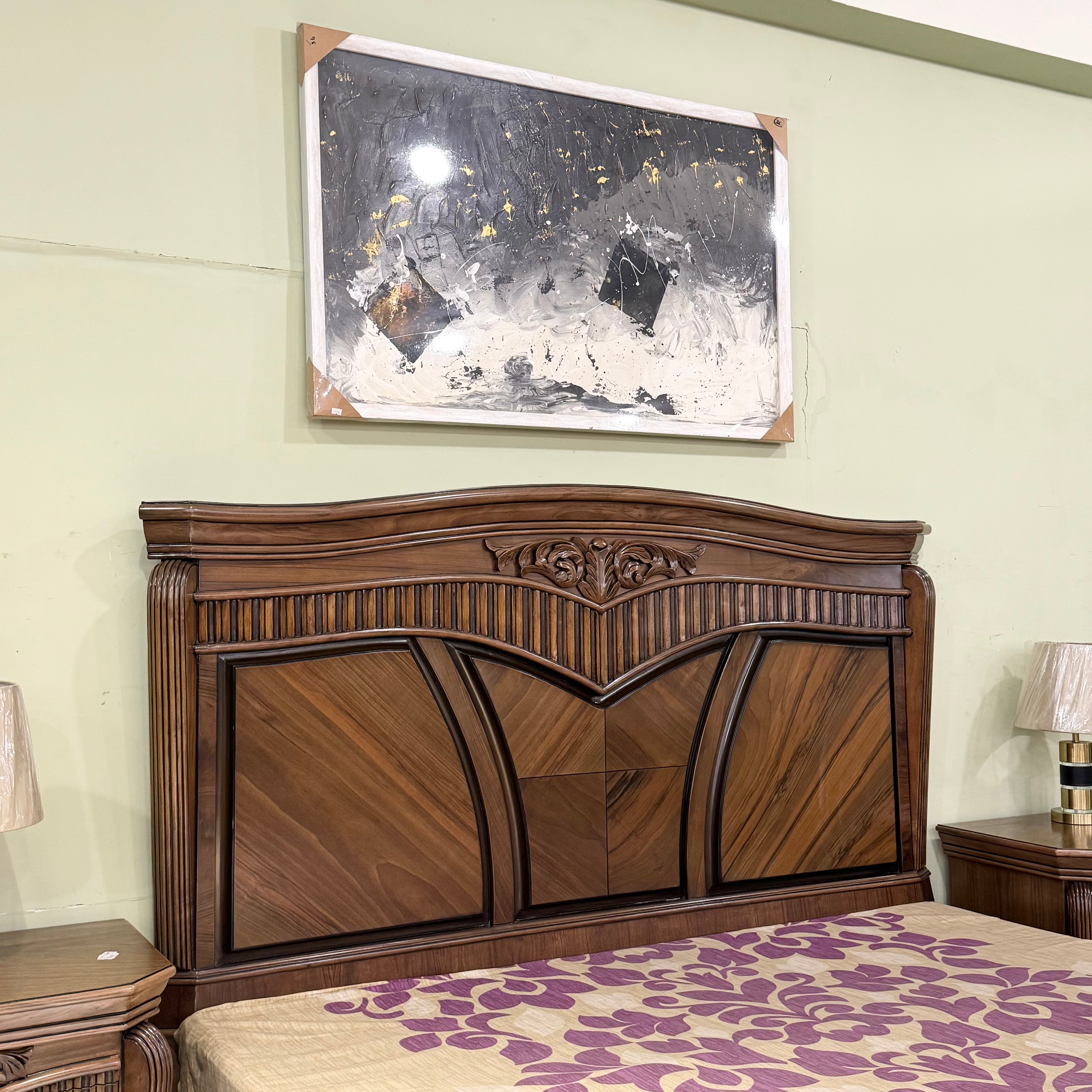 Heritage Sculpted Walnut Bed Suite