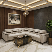 Linear L-Shape Sectional Sofa #LS34