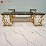 Modern Luxury Marble Black Center Table