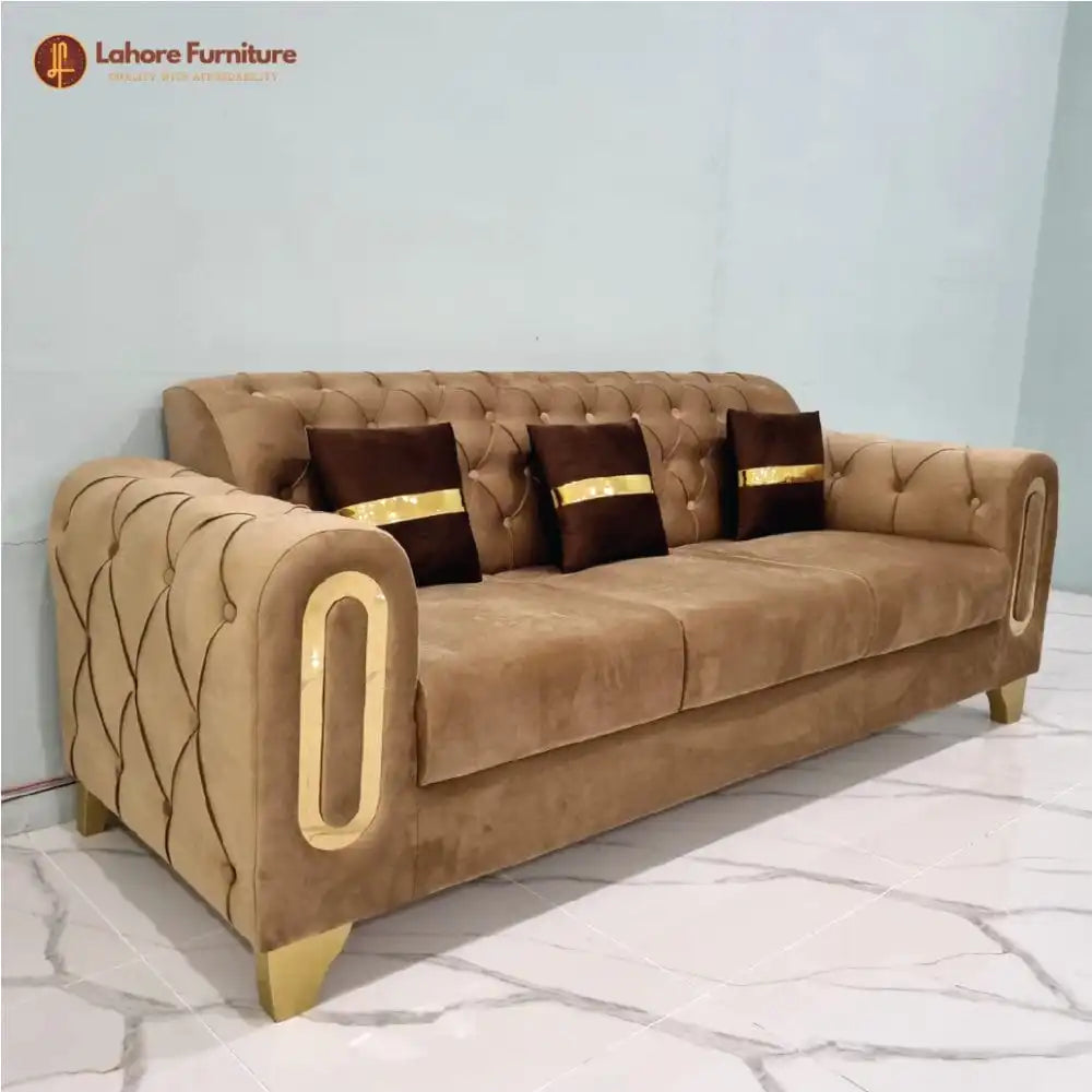 SereneSculpt Tufted Loveseat Sofa # S26