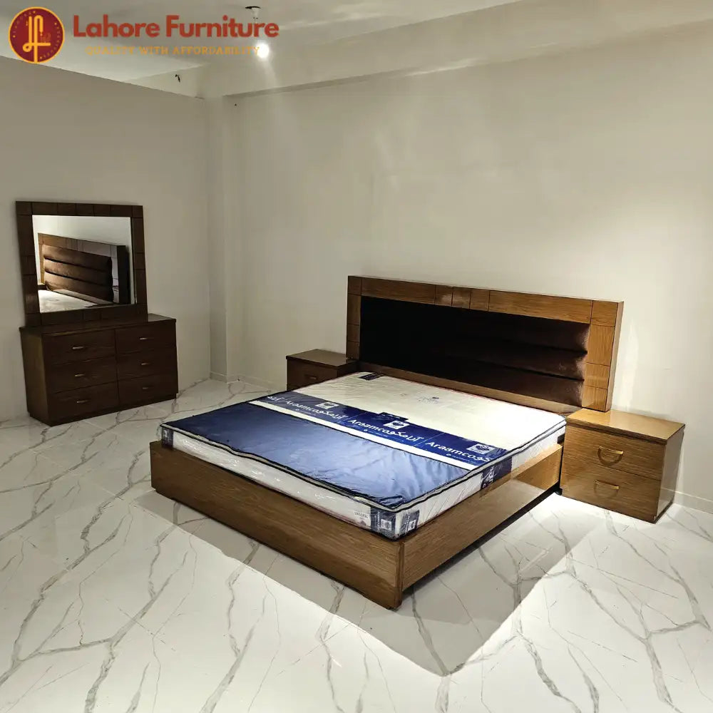 Solid Wood Double Bed # AK09