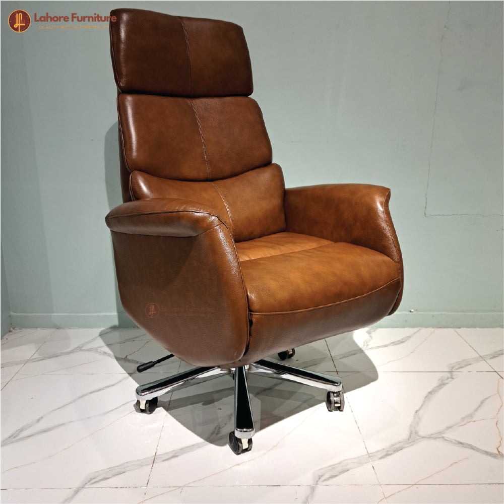 Revolving Chair Big Boss Leather