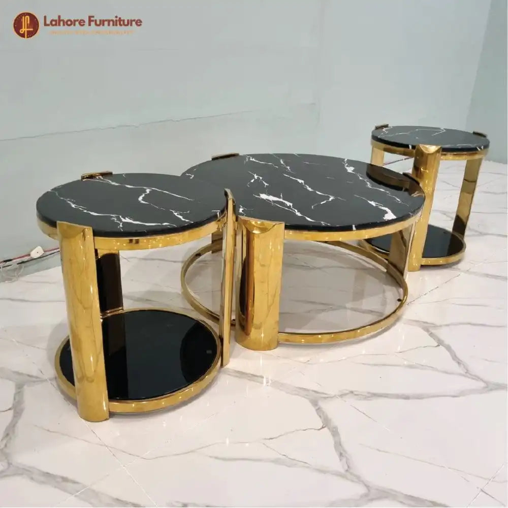 imported round center table 3 piece set