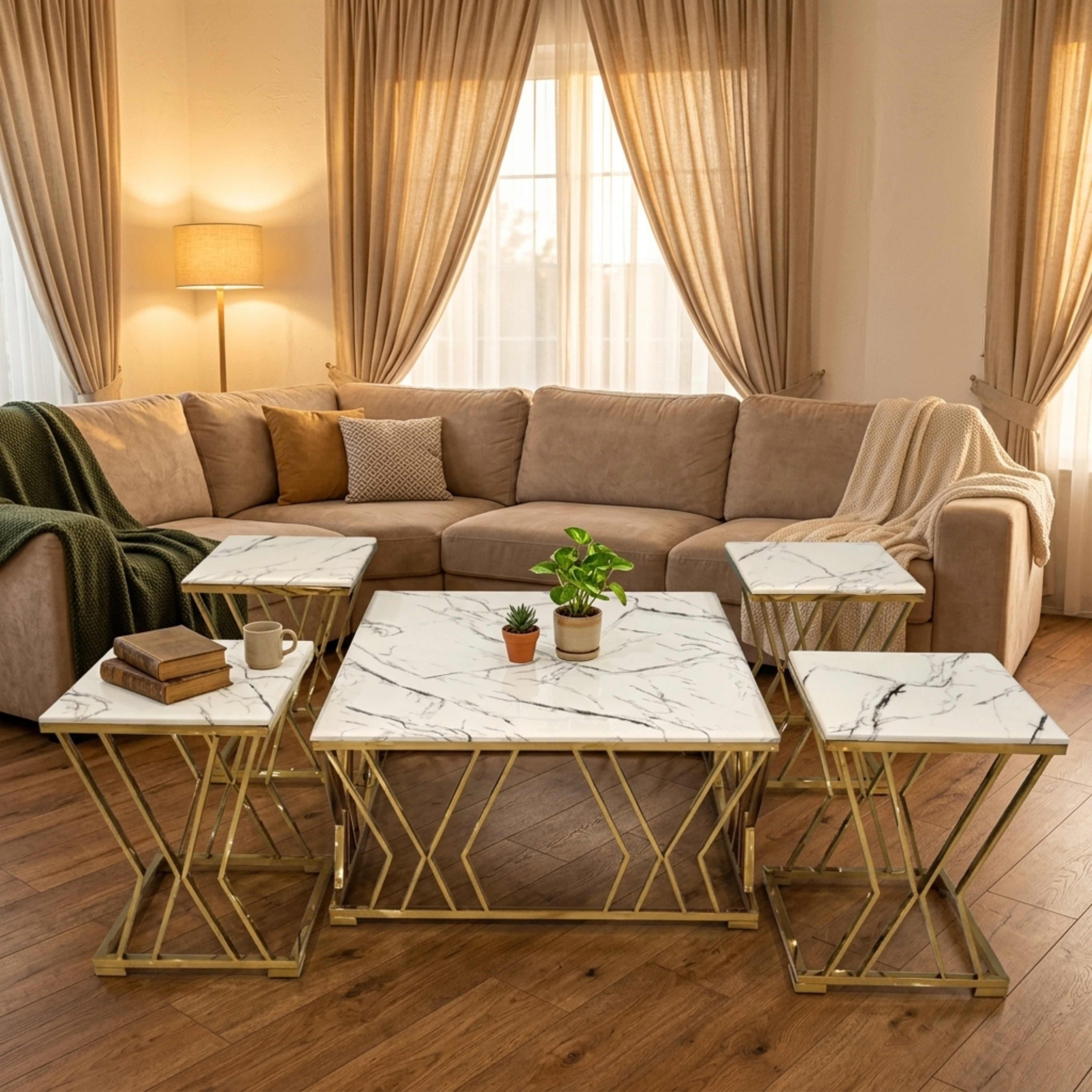 Elegant & Timeless Marble White Center Table