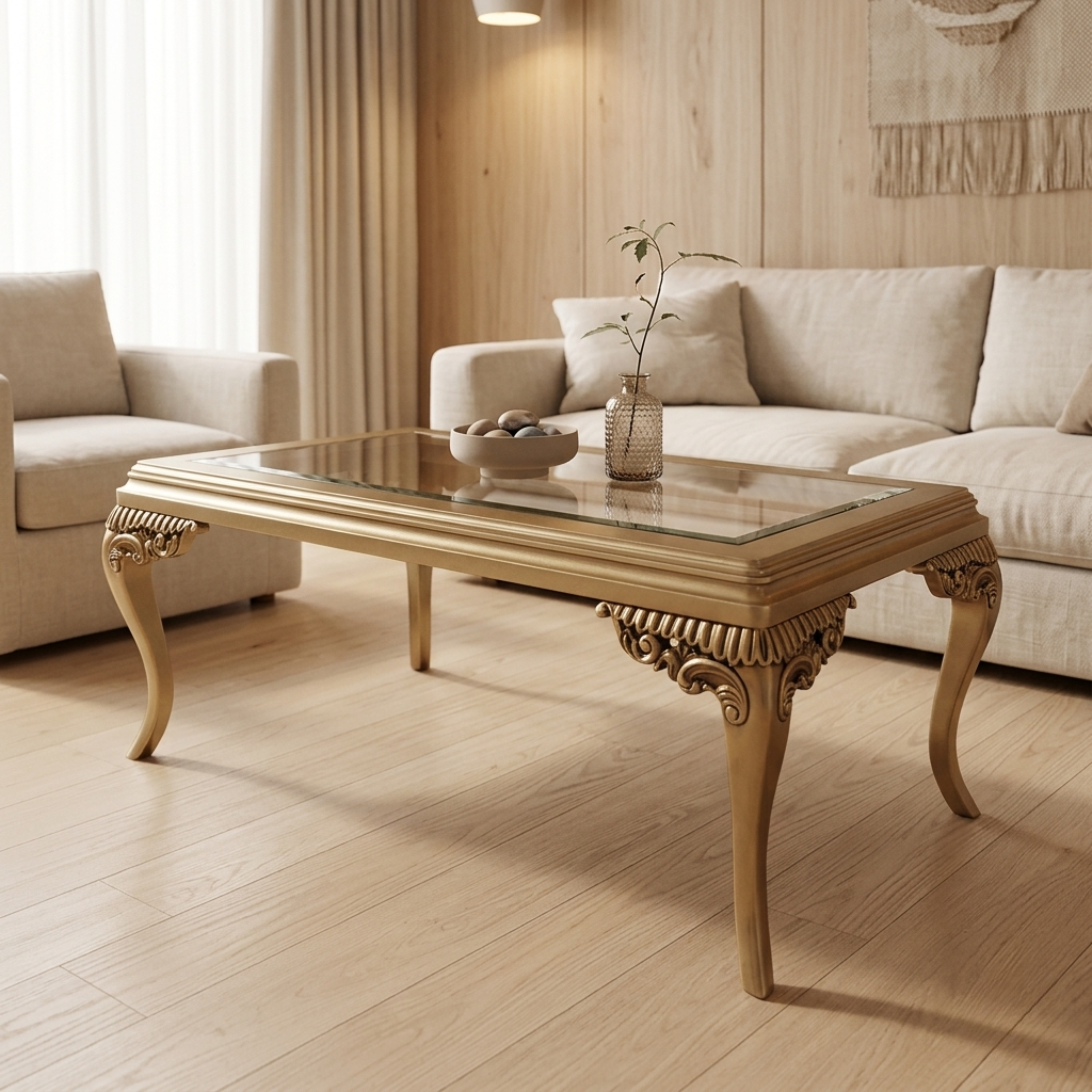 Elegance Rectangular Glass Center Table -  CT87